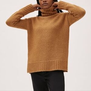 [NWOT] Everlane The Cloud Turtleneck Sweater in Heathered Chai